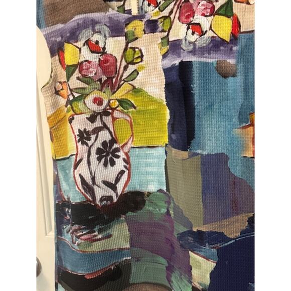 NWOT Uncle Frank Mini Dress Art To Wear Floral Abstract S - Picture 6 of 7